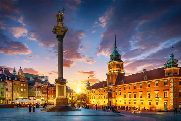Washington → Warsaw